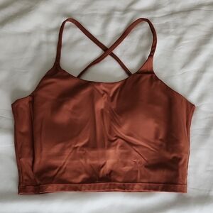 Women's Rust Brown Crop Bra Top
